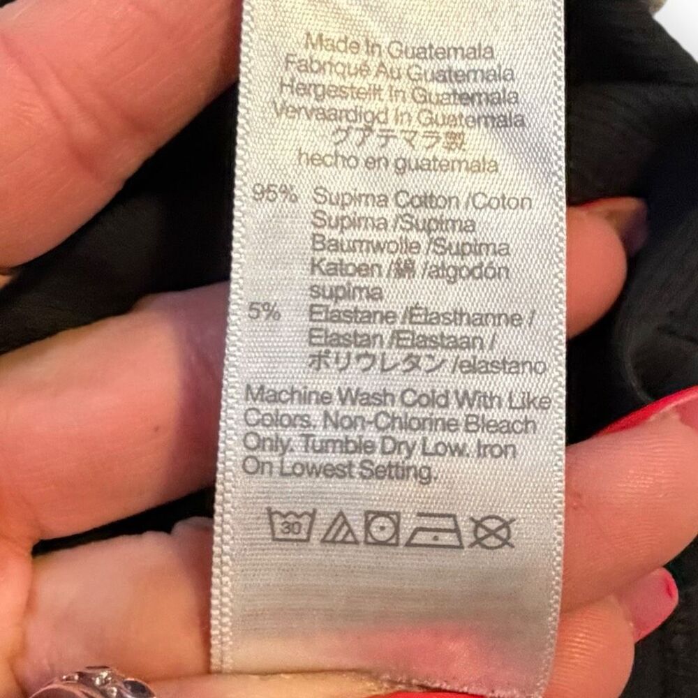 MADEWELL Women’s Black Ribbed Racerback Tank Top Small - Picture 5 of 5